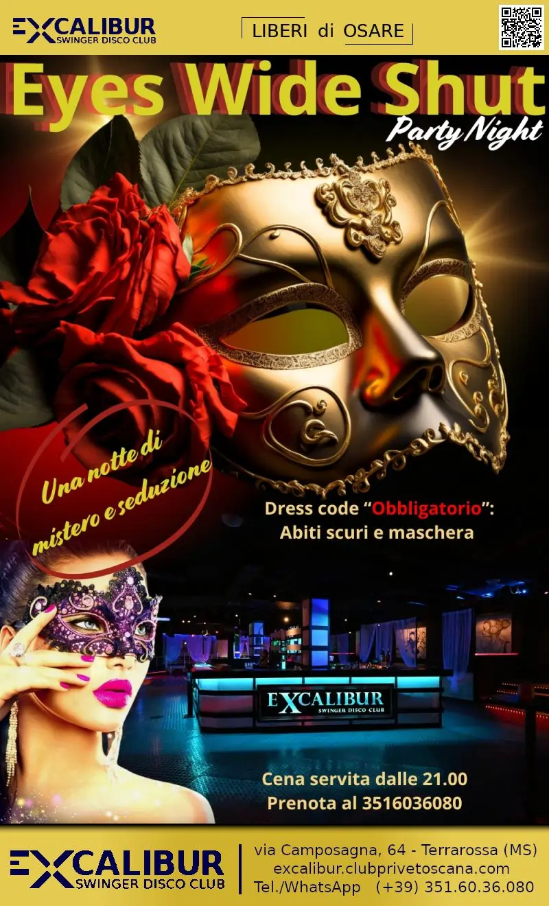 Swinger club prive event Eyes Wide Shut Night